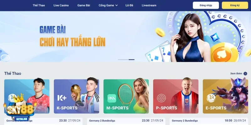 Link truy cập SKY88 đăng nhập tài khoản